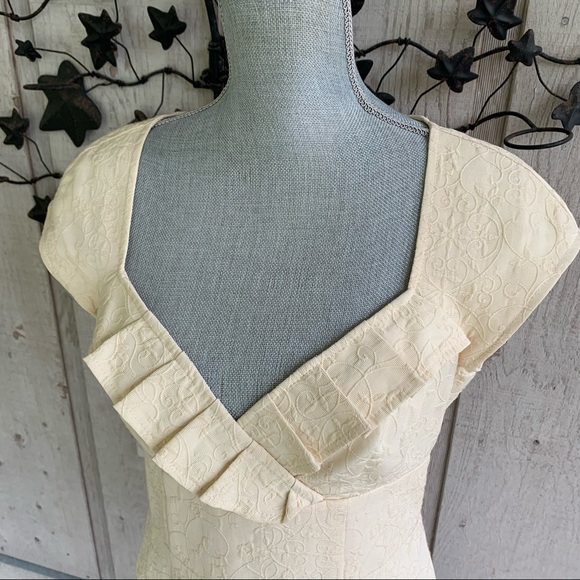 Nanette Lepore Textured Ruffled Sheath Dress - Picture 3 of 12